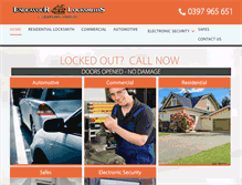 Tablet Screenshot of endeavourlocksmiths.com.au